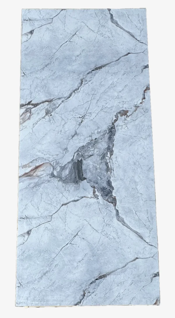 Matte blue-grey marble PVC wall panel – 280x122 cm – Panels & Deco