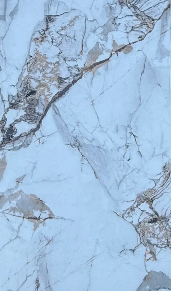 White grey marble PVC wall panel – 280x122 cm – Panels & Deco