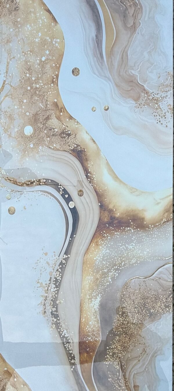 Glossy gold marble PVC wall panel – 280x122 cm – Panels & Deco