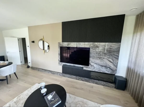 Cinewall Juliette bespoke acoustic wall panel for sound absorption and design