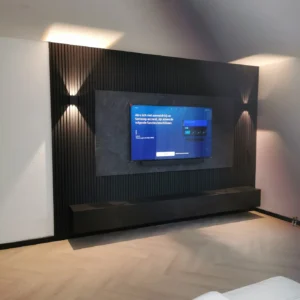 Cinewall Maes bespoke acoustic wall panel for sound absorption and design