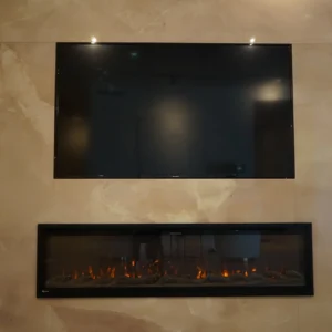 Cinewall Toronto – Sleek Minimalist TV Wall with Fireplace