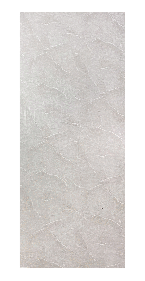 Silk sand PVC wall panel – 122x280 cm – 4mm thick – light beige marble look, waterproof, easy to install for bathrooms and kitchens 🔹 Caption (optioneel):