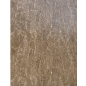 Brown taupe marble PVC wall panel with fine light-coloured veining and a smooth matte finish
