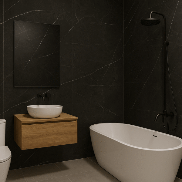 Obsidian Vein – 4 mm Premium PVC Wall Panel (122x280 cm) 0058 - Image 2