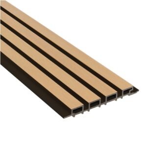 Slatted Composite Cladding Smoke Oak WPC gevelbekleding voor buiten 290x22 cm