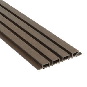 Slatted composite cladding walnut outdoor wall panel for exterior façades