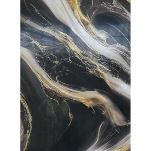 Black Gold Marble PVC Wall Panel 280x122 cm Z02-1